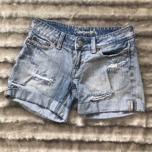 Light Wash Jean Shorts